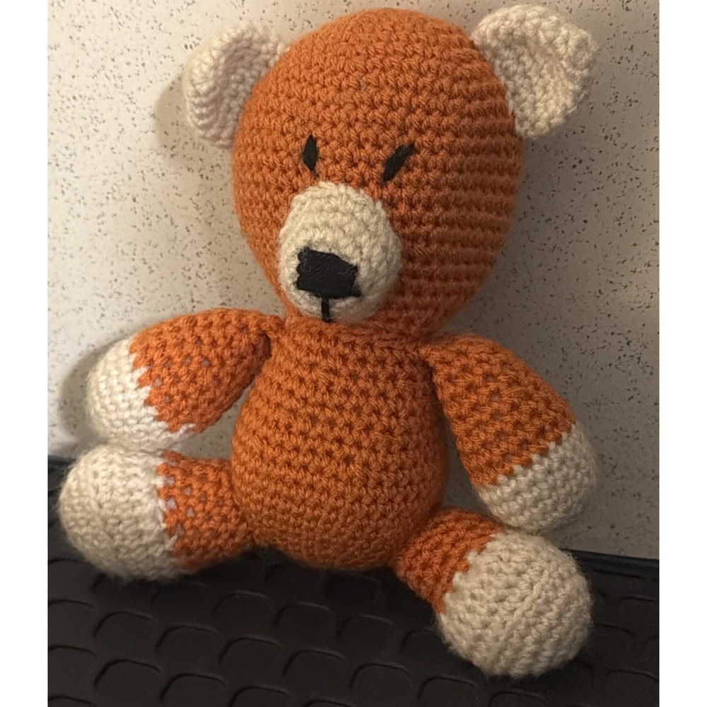 HAND CROCHETED- AMIGURUMI- BEAR ? FOX? FREE SITTING